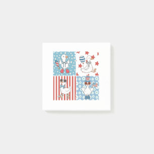 Post-it® Goose American Usa Flag Jour commémoratif 4 juille