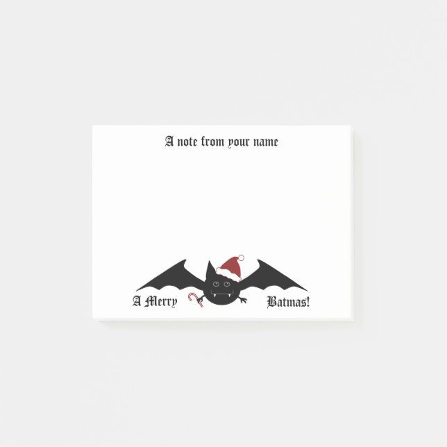 Post-it® Gothique Joyeux Batmas mignon (Devant)