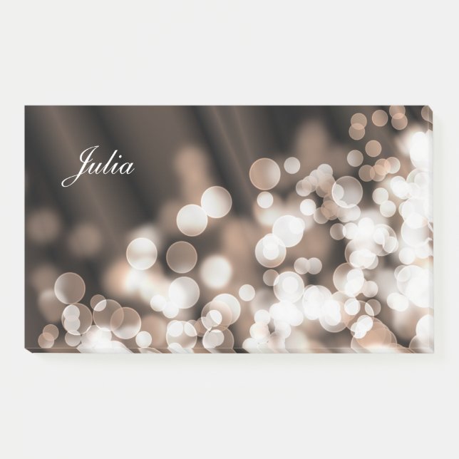 Post-it® Gradient texture.text de style de Bokeh (Devant)