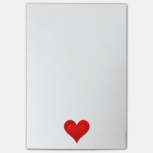 Post-it® Gradients RED LOVE HEART + votre texte et vos idée