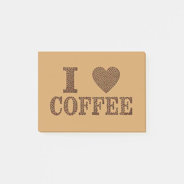 Post-it® Grains de café de coeur (Devant)