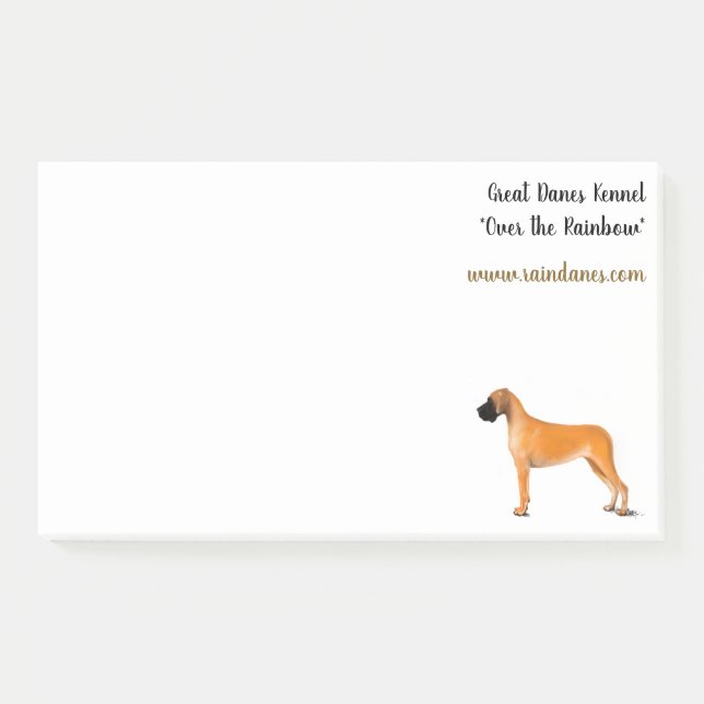 Post-it® grand Danois Fawn bloc (Devant)