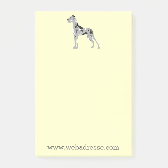 Post-it® Grand Danois merle (Devant)