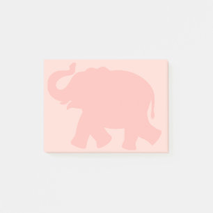 Post-it® Grand éléphant rose silhouette