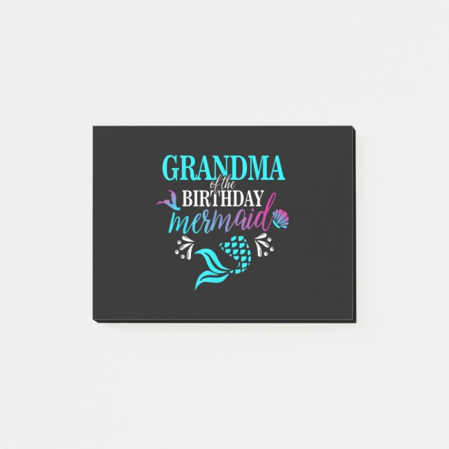 Post-it® Grand-mère de The Birthday Mermaid (Devant)