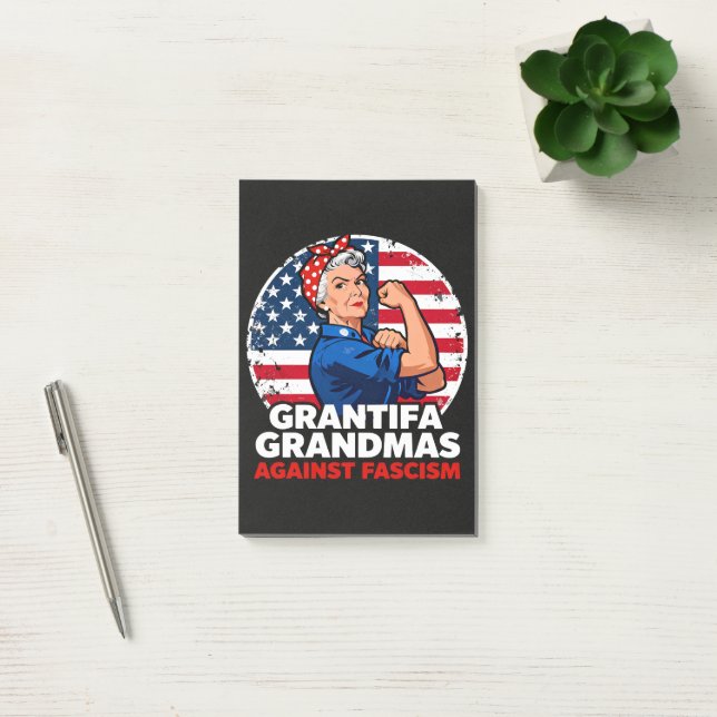 Post-it® Grand-mères Grantifa contre le fascisme (Bureau)