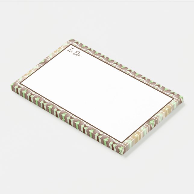 Post-it® Grand Pour le faire afficher note en marron (Incliné)