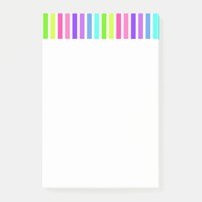 Post-it® Grand rayé de sucrerie (Devant)