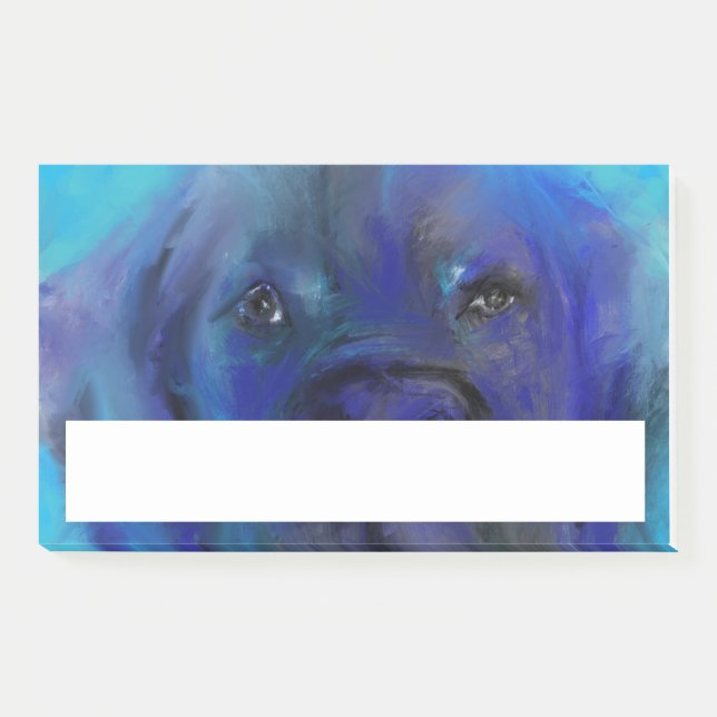 Post-it® Grande peinture bleu Danse (Devant)
