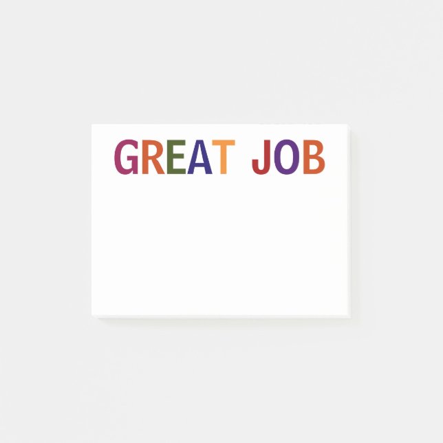 Post-it® Grande tâche multicolore (Devant)