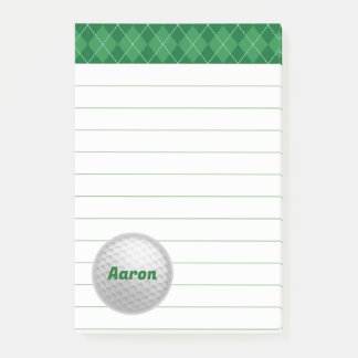 Post-it® Grands blocs-notes autocollants de golf personnali