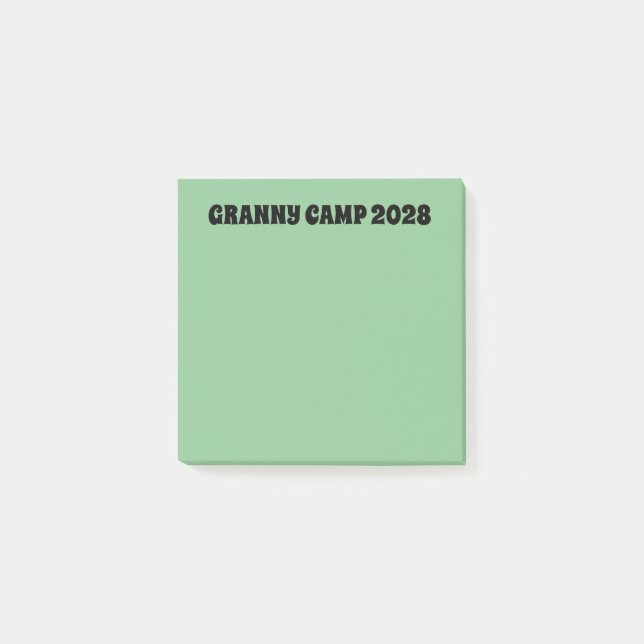 Post-it® Granny Camp Retro Texte vert (Devant)