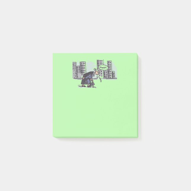 Post-it® Granny Spitting ! Plaquettes de notes vertes (Devant)