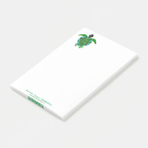 Post-it® Graphique cool - Tortue de mer - Conservation -