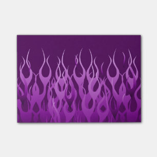 Post-it® Graphique des flammes de course violet Cool