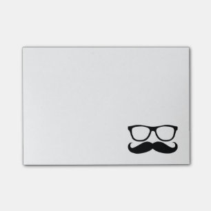 Post-it® Graphique noir nerd de moustache