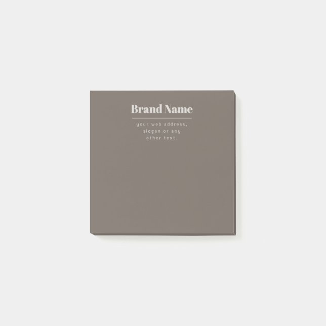 Post-it® Gras moderne foncé & clair Beige Marque ou Entrepr (Devant)