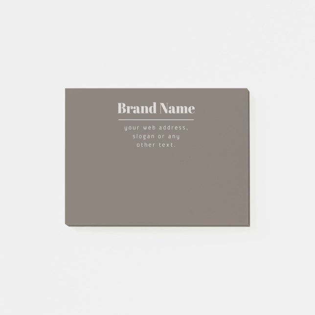 Post-it® Gras Moderne Foncé & Clair Marque ou Entreprise Be (Devant)