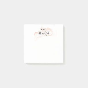 Post-it® *~* Gratitude Affirmation Rose Or JE SUIS REMERCIÉ