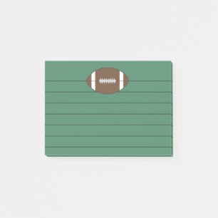 Post-it® Green Football Sports Post It Notes Cadeau