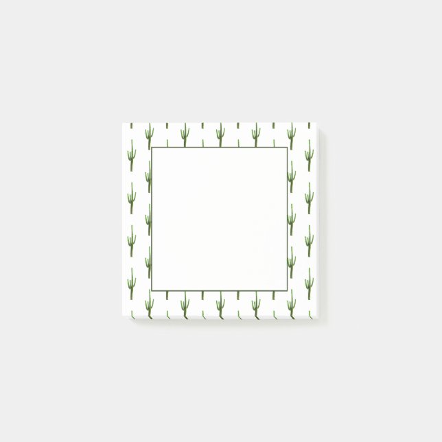 Post-it® Green Saguaro Cactus Desert Southwest Garden (Devant)
