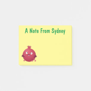 Post-it® Grenade fruit cartoon mignon et heureux
