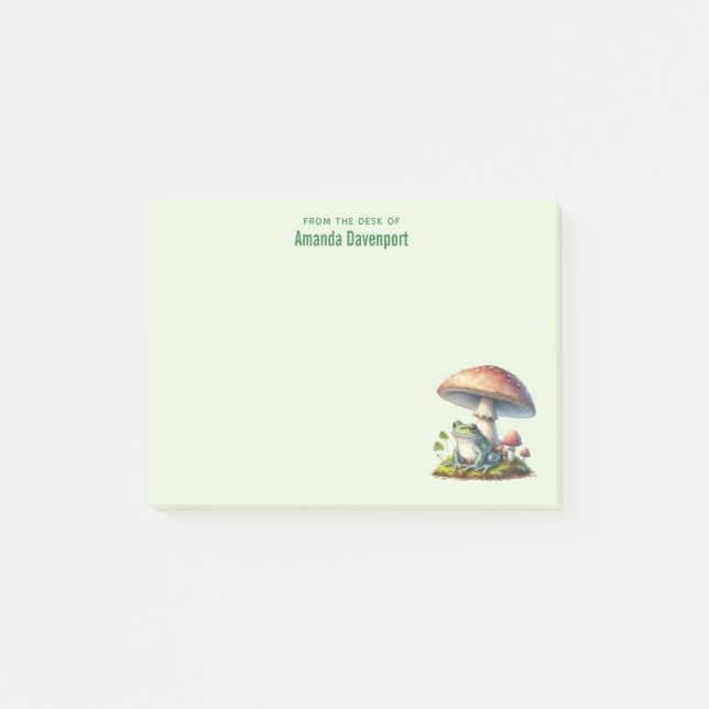 Post-it® Grenouille sous un champignon Mignon Nature (Devant)