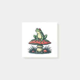 Post-it® Grenouille sur champignon Cottagecore Forêt de cha