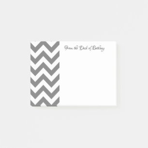 Post-it® Grey Chevron Post Notes