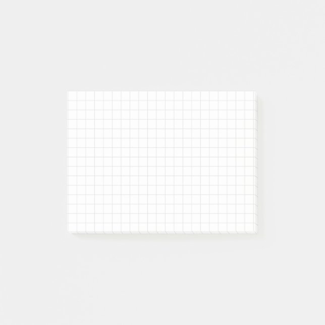Post-it® “Grid of graph paper” – Minimalist grid (white) (Devant)