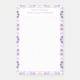 Post-it® Grille à points violets rose personnalisé Planific