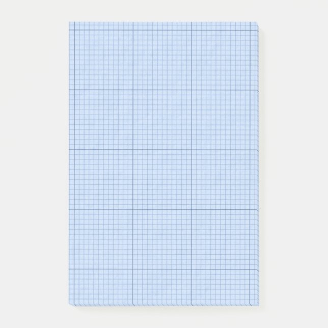 Post-it® Grille bleue avec des lignes de guide (Devant)