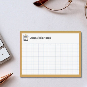 Post-it® Grille graphique avec Porte - bloc et stylo jaune