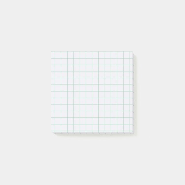 Post-it® Grille souple À damiers Motif bleu pâle (Devant)