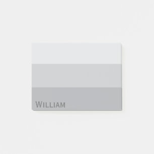 Post-it® Gris argenté rayé
