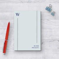 Gris d'aluminium et Monogramme et nom de la marine