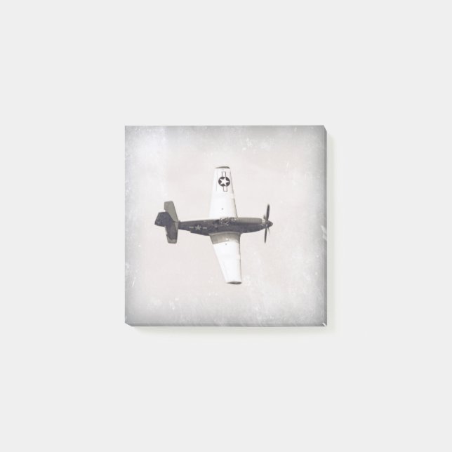Post-it® Gris d'avion de chasse Vintage (Devant)