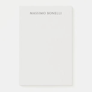 Post-it® Gris Platine Minimaliste Simple Lisible Moderne