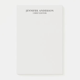 Post-it® Gris Platine Moderne Minimaliste Simple Profession