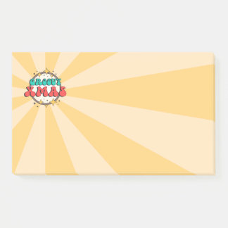Post-it® Groovy Xmas text retro cartoon seasonal