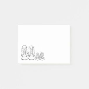 Post-it® Grosse Petite Chaussures Nouveau Baby Douche Faveu