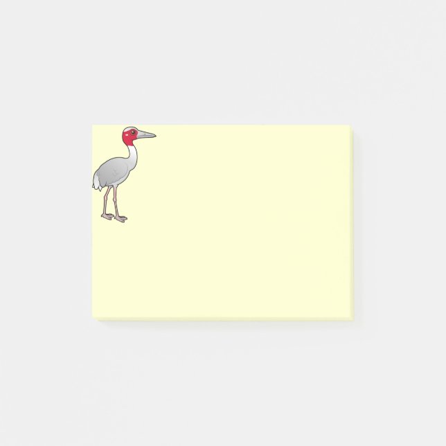 Post-it® Grue de Birdorable Sarus (Devant)