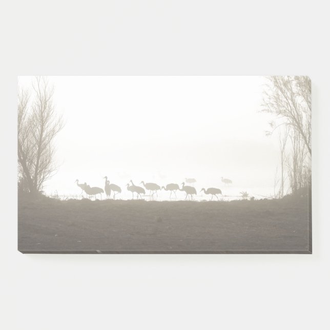 Post-it® Grues dans la brume (Devant)