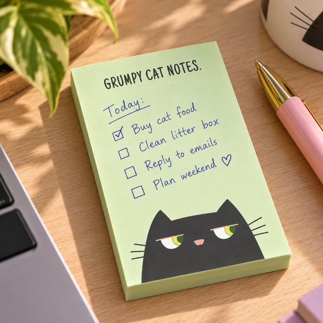 Post-It Grumpy Cat Drôle Mignon Kawaii (Créateur téléchargé)