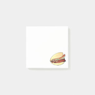 Post-it® Gua Bao Pork Belly Bun chinois Taiwan nourriture