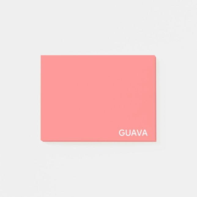 Post-it® Guava pink color name (Devant)