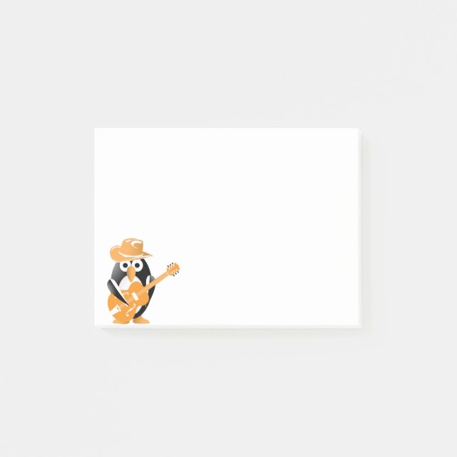 Post-it® Guitariste pingouin (Devant)