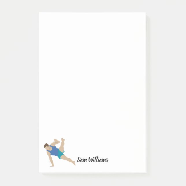 Post-it® Gymnaste masculin (Devant)