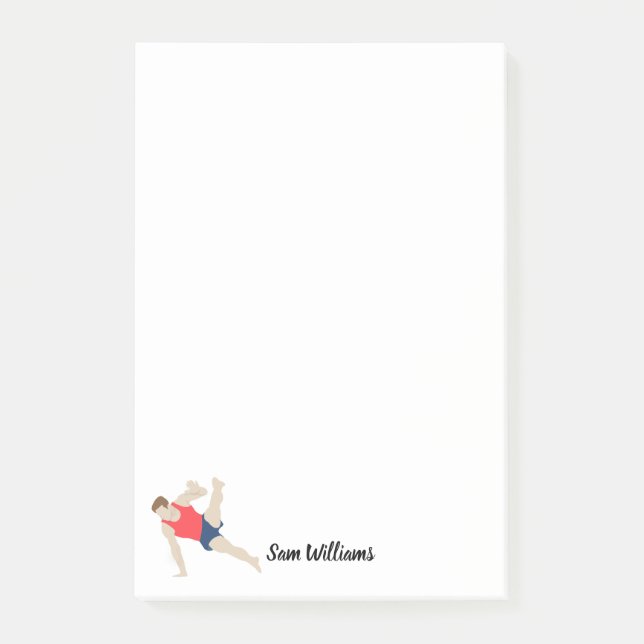 Post-it® Gymnaste masculin (Devant)