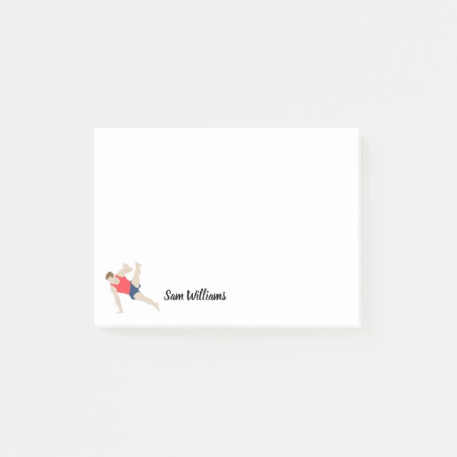 Post-it® Gymnaste masculin (Devant)